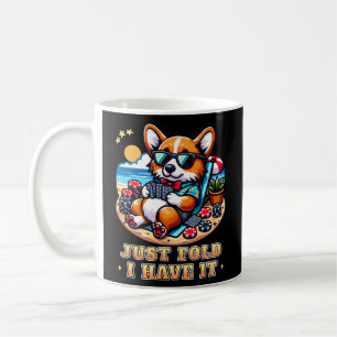 Mug Corgi Jouer aux cartes Vacances été Funny Poker