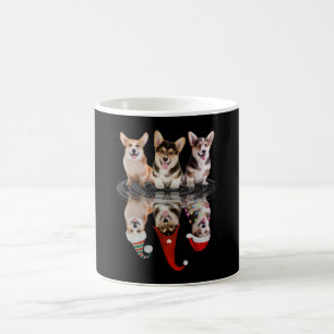 Mug corgi joyeux noël drôle déguisement chien