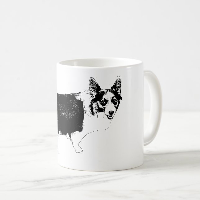 Mug Corgi Joyeux sous les Étoiles (Devant droit)
