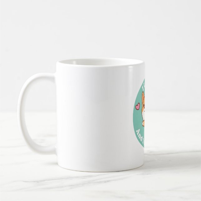 Mug Corgi Mignonne J'Aime Les Mignonettes Et Je Ne Peu (Gauche)