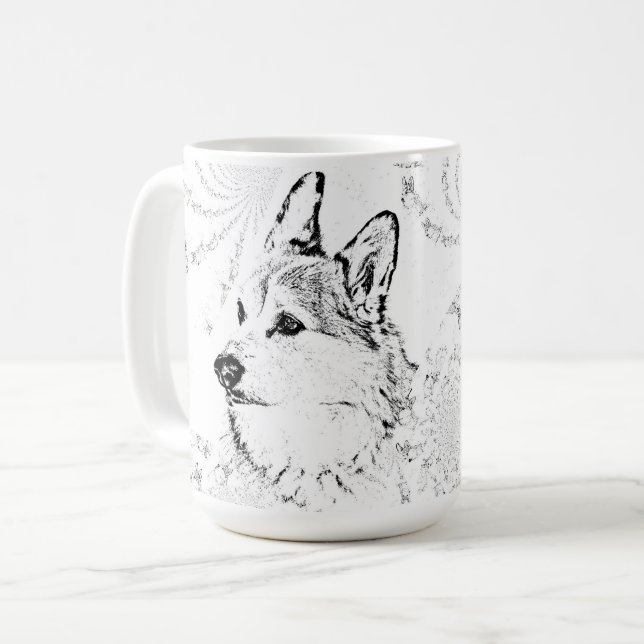 Mug Corgi motif (Devant gauche)
