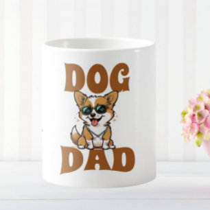 Mug Corgi papa Chien personnalisé Texte personnalisé C