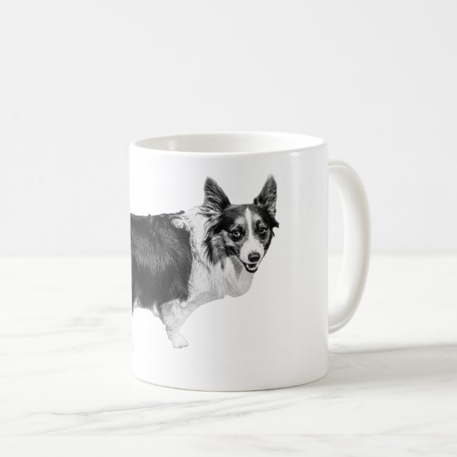 Mug Corgi Spark in Snowlight (Devant droit)