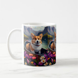 Mug Corgi sur une pagaie : une aventure Pittoresque