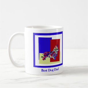 Mug Corgi Welsh Cute Dog Silhouette TRBY Fête des Père