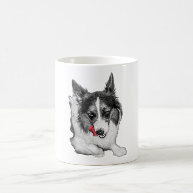 Mug Corgi Wink en rouge (Centre)