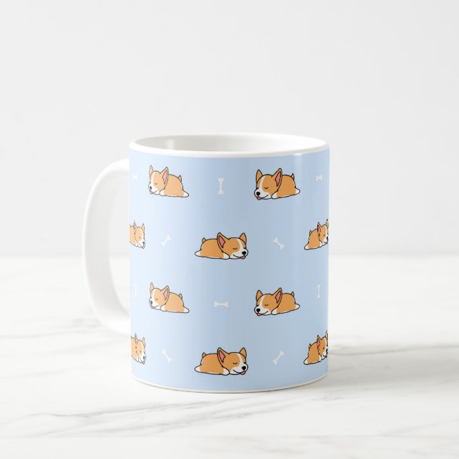 Mug Corgis dormant (Devant gauche)