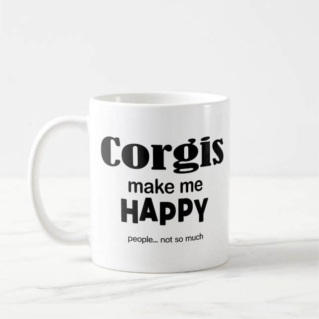 Mug Corgis Me Rendre Heureux (Gauche)