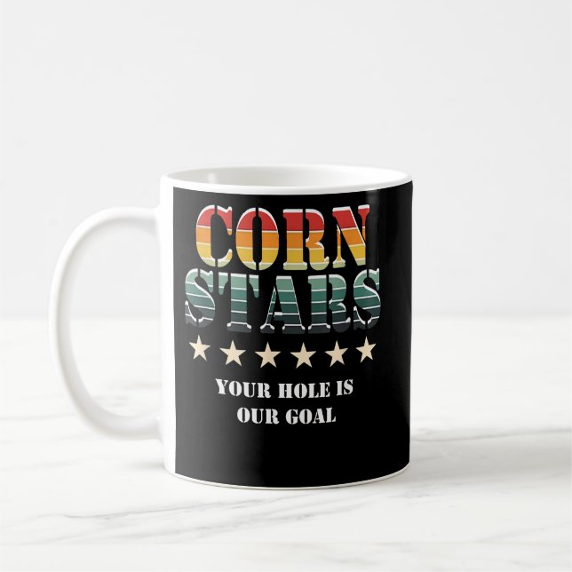 Mug Corn Stars Funny Cornhole Team Accessoires (Gauche)