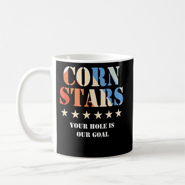 Mug Corn Stars Funny Cornhole Team Accessoires (Gauche)