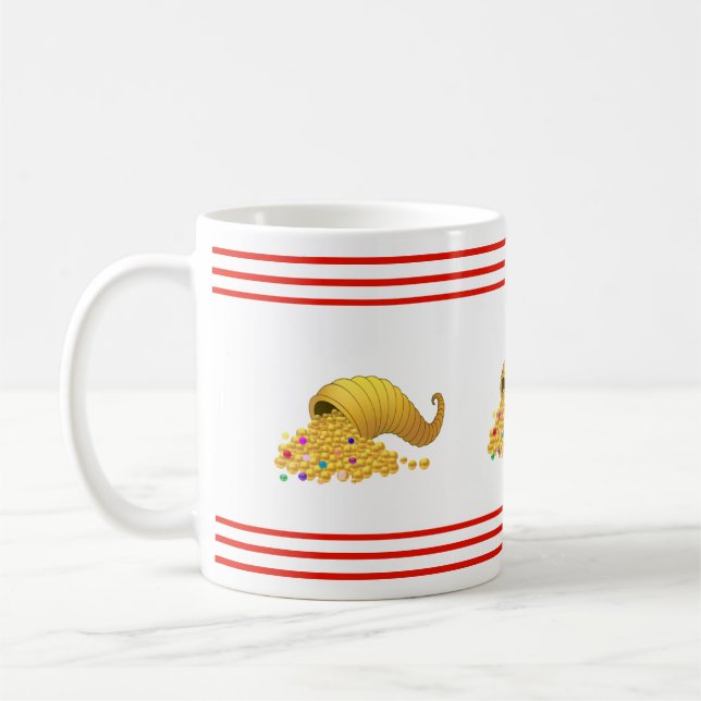 Mug Corne de plenty & Red Stripes (Gauche)