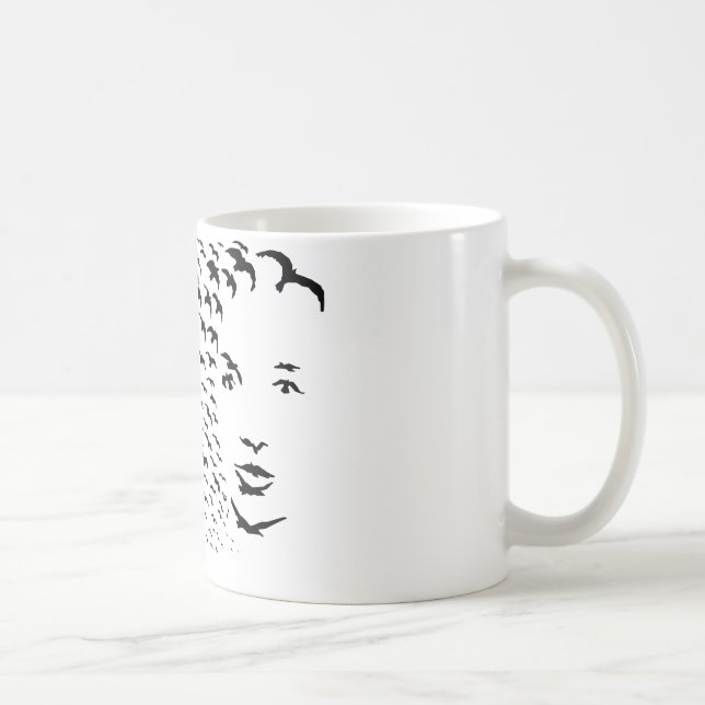 Mug Corneilles de vol ou illusion optique de visage (Droite)