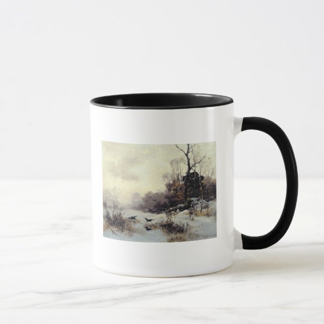 Mug Corneilles en hiver Landscape, 1907 (Droite)