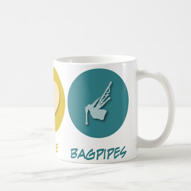 Mug Cornemuses d'amour de paix (Droite)