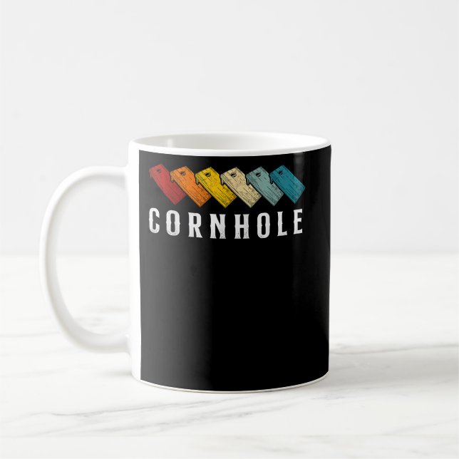 Mug Cornhole Team Bean Joueur de sac Champ Retro Cornh (Gauche)