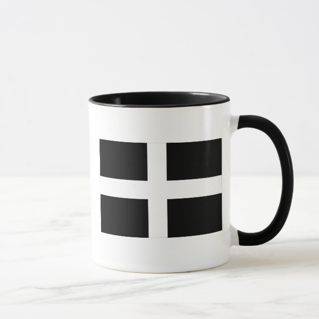Mug Cornwall - Cornish Flag / St. Piran's (Droite)