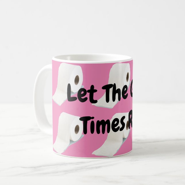 Mug Corona Virus Toilette Roll Rose (Devant gauche)