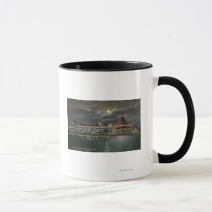 Mug Coronado, CA - vue éclairée par la lune d'Hotel
