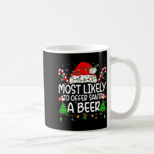 Mug Correspondance de famille Noël le plus susceptible (Droite)