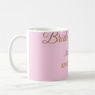 Mug Cortège de demoiselles d'honneur rose doré ajouter