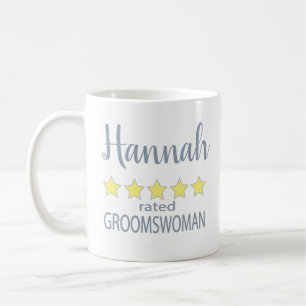 Mug Cortège de mariage et de noce 5 étoiles Groomswoma