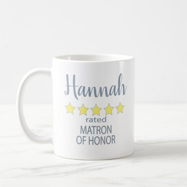 Mug Cortège de Mariage et de Noce 5 Étoiles Matrone d' (Gauche)