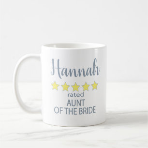 Mug Cortège de mariage et de noce 5 étoiles Tante de l