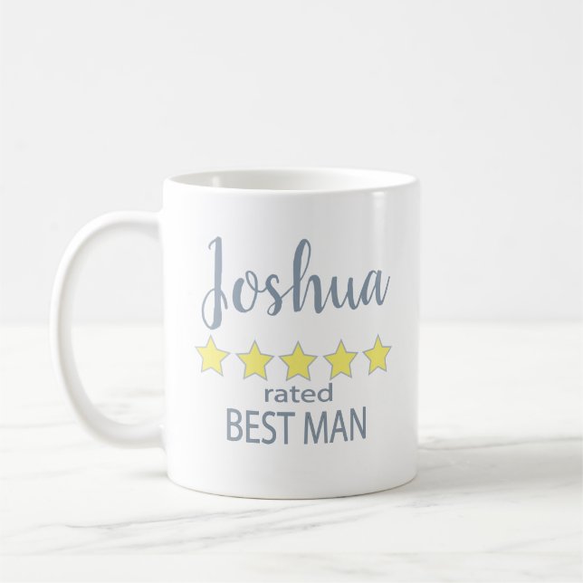 Mug Cortège de mariage et de noce 5 étoiles témoin de  (Gauche)