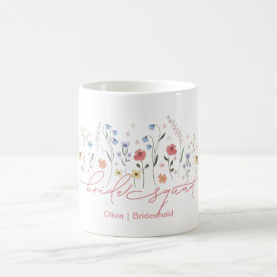 Mug Cortège de Mariée Bohème aux Fleurs Sauvages
