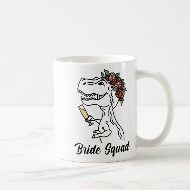 Mug Cortège de mariées de la brigade des dinosaures En (Droite)