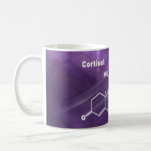 Mug Cortisol Hormone Formule chimique structurelle