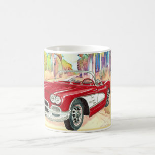 Mug Corvette classique en Palm Grove Art