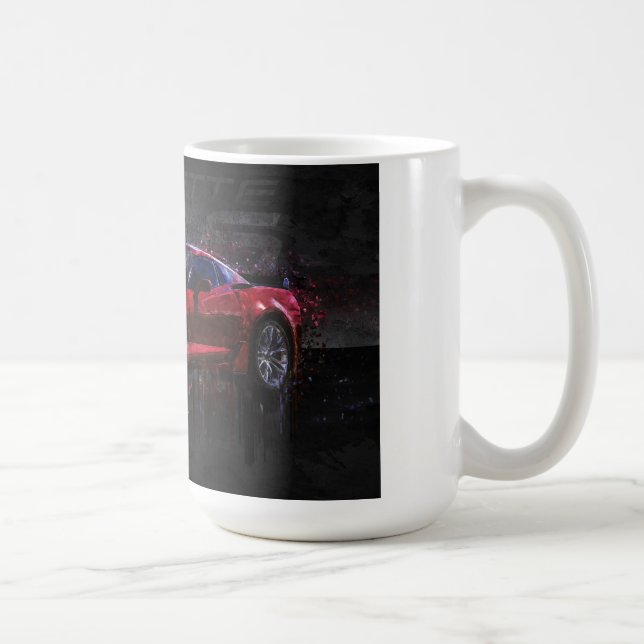 Mug Corvette rouge foncé Z06 (Droite)