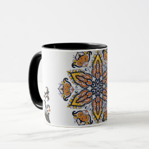 Mug Cosmic Blossom – Conception de Mandala Mystique
