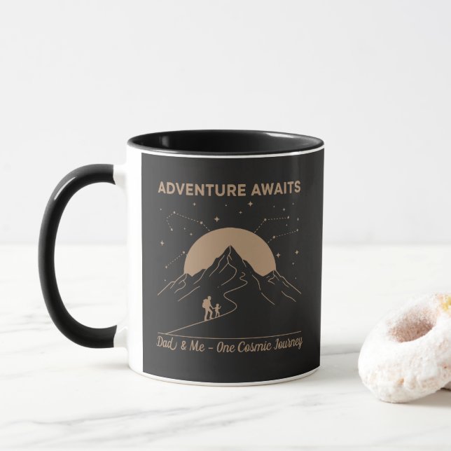 Mug Cosmic Dad & Me Adventure (Avec donut)