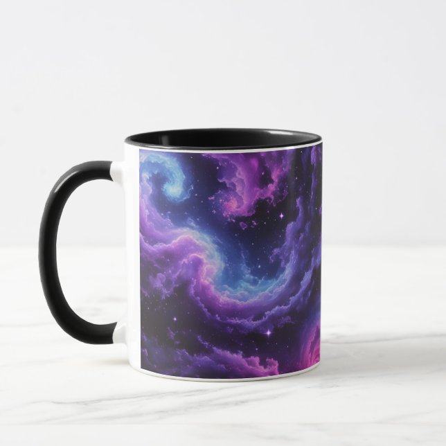 Mug Cosmic Galaxy Nebula Abstract Space Art Design (Gauche)