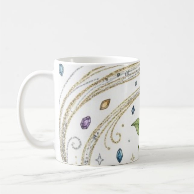 Mug Cosmic Growth Nature Plant with Roots and Stars  (Gauche)