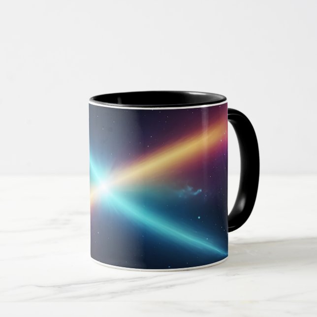 Mug Cosmic Light Collision Glowing Space Abstract (Devant droit)