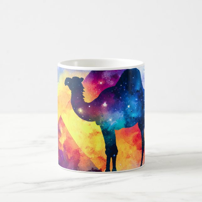 Mug Cosmic Starry Nuit Camel égyptien Paysage (Centre)