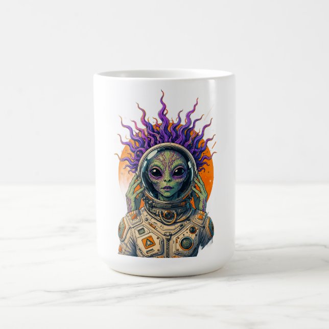Mug Cosmique Astronaute Alien Manches Longues (Centre)
