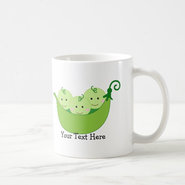 Mug Cosses de pois de triplet (personnalisables) (Droite)