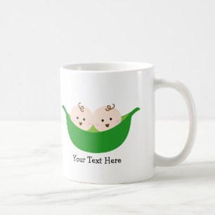 Mug Cosses de pois jumelles (personnalisables)
