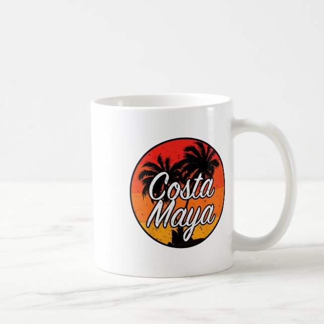 Mug Costa Maya Mexique Croisière de vacances Coucher d (Droite)