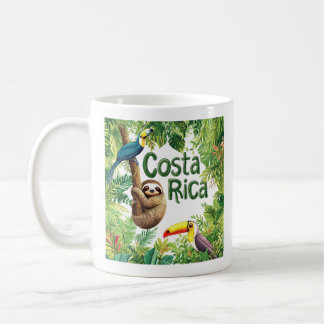 Mug Costa Rica paresseux, toucan et yeux rouges Grenou