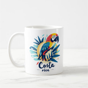 Mug Costa Rica Souriant café-café de perroquet