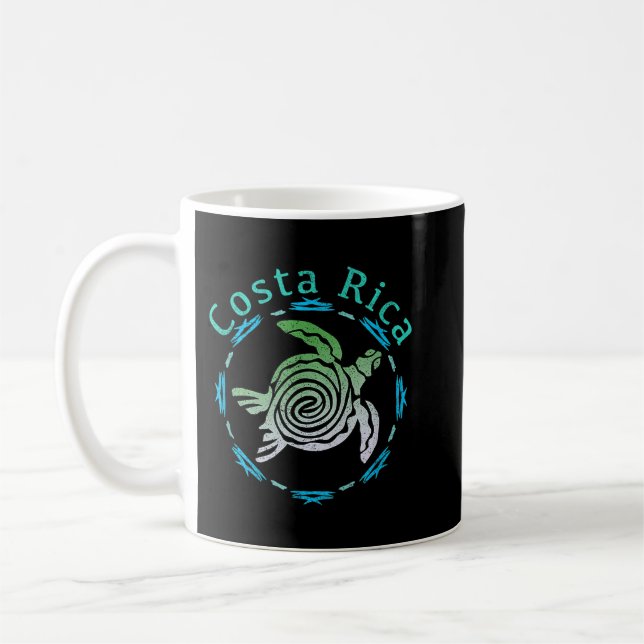 Mug Costa Rica Tee Tortue Tribale Vintage (Gauche)