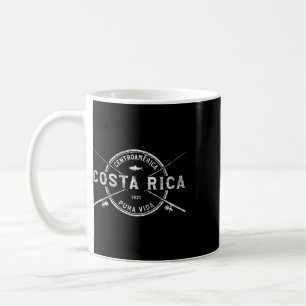 Mug Costa Rica Vintage Canne à pêche croisées
