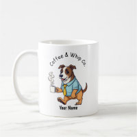 Costume cravate pour chien Whippet drôle Café