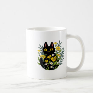 Mug Costume d'automne Halloween Cute Retro Chat noir