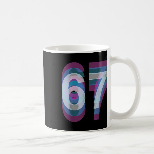 Mug Costume de Couple 67 Six Sept Mème Drôle  (Droite)